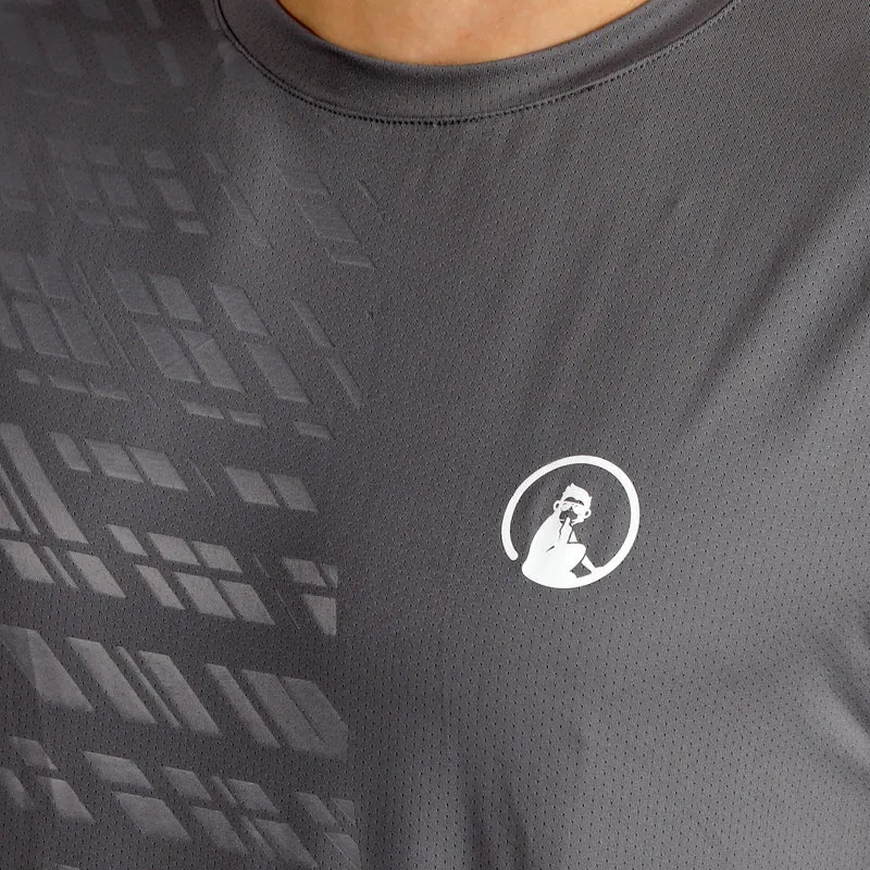 Receiver Embossed T-Shirt Herren - grau, weiß