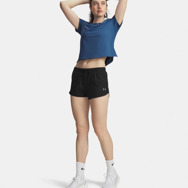 Velociti Pro 3in Laufshorts Damen - schwarz, silber
