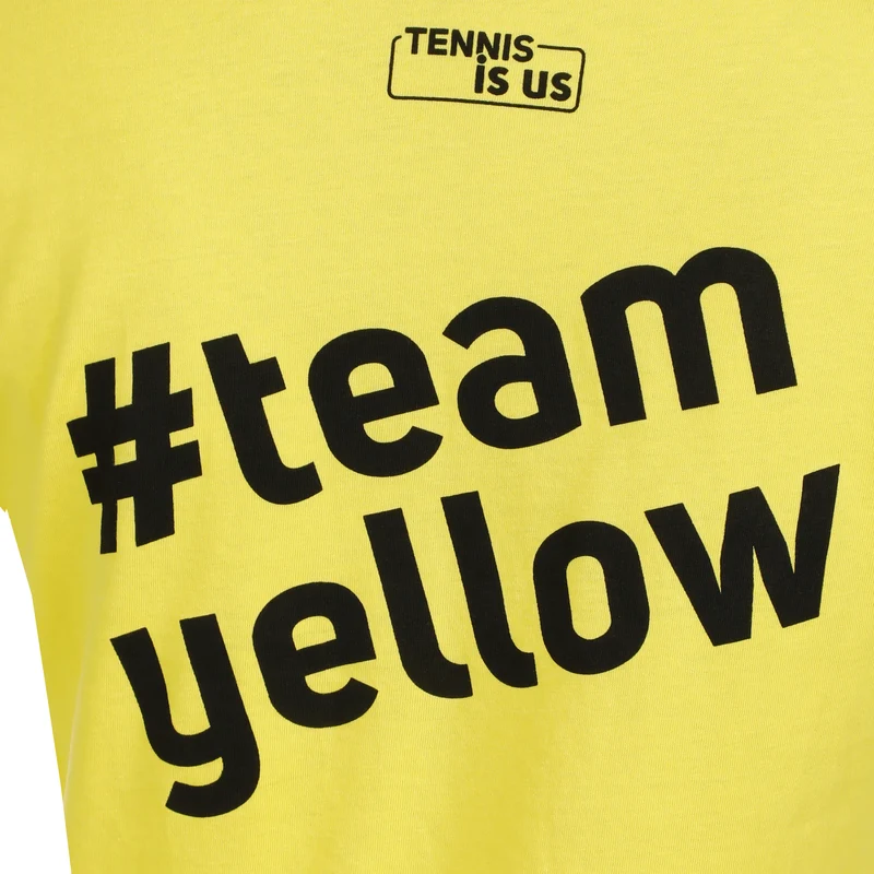 Team Yellow T-Shirt Damen-Gelb,Schwarz