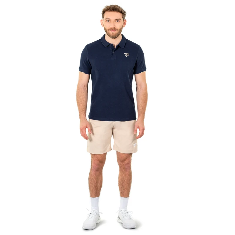 Waffle Polo Herren-dunkelblau
