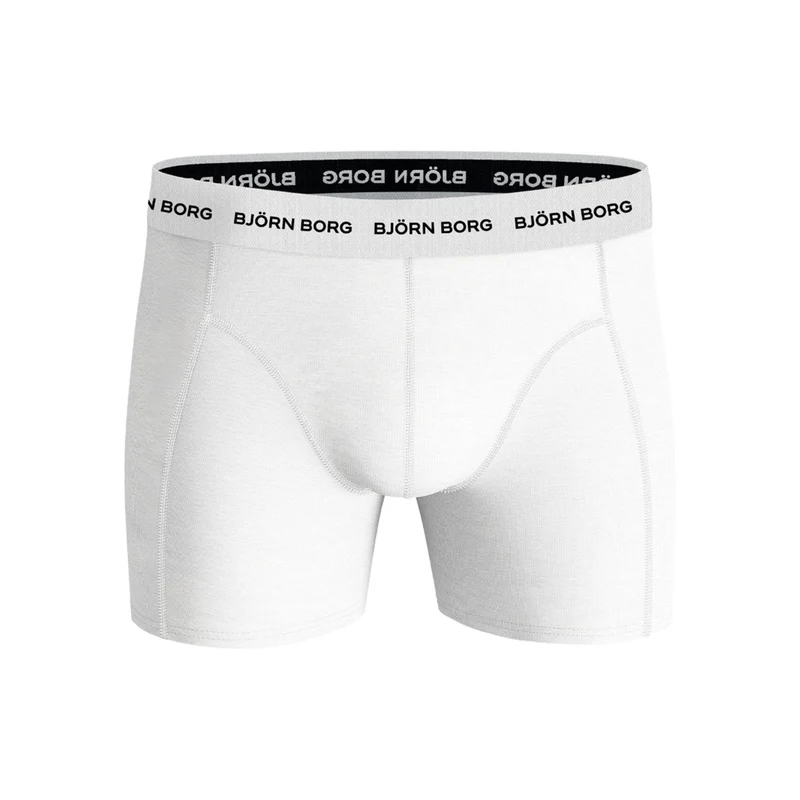 Cotton Stretch Boxer Short 3er Pack Herren - schwarz, mehrfarbig