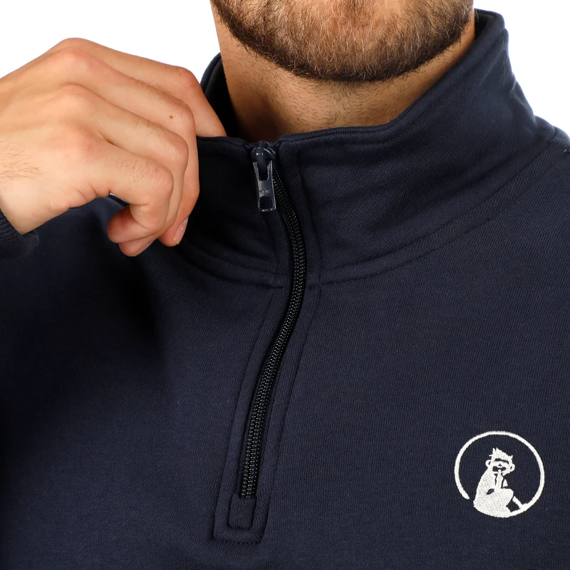 Essential Troyer Sweatshirt Herren-dunkelblau