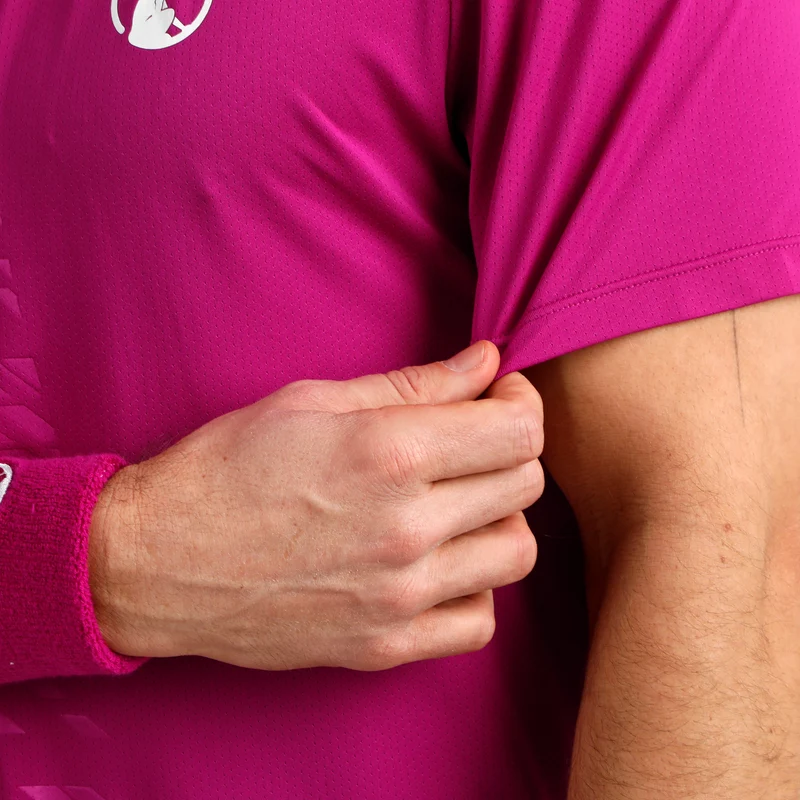 Receiver Embossed T-Shirt Herren-berry, weiß