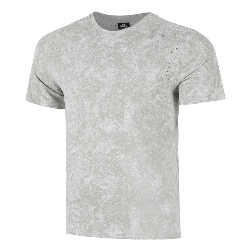 Velociti Pro Print Laufshirt Herren - grau, silber