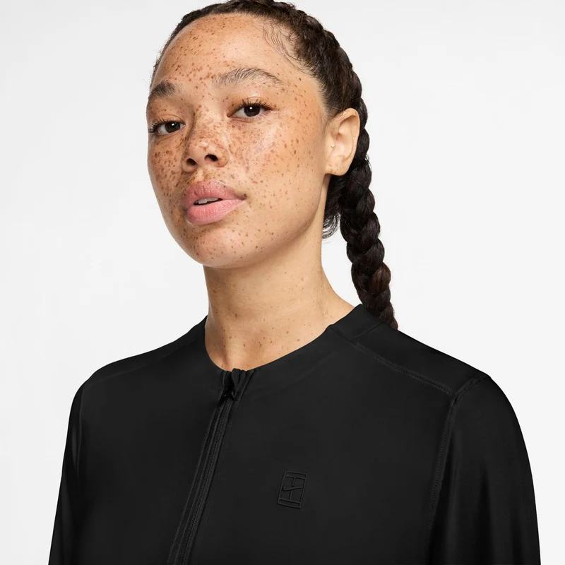 Court Dri-Fit Advantage Longsleeve Damen-Schwarz,Schwarz