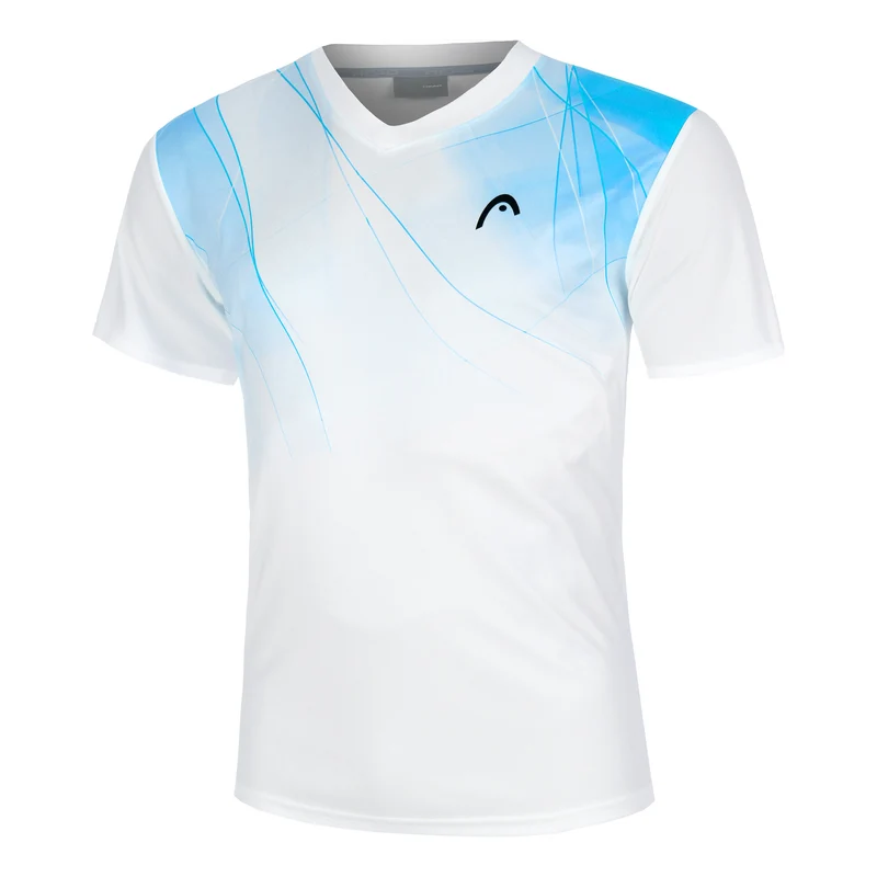 Topspin T-Shirt Herren-Weiß,Hellblau