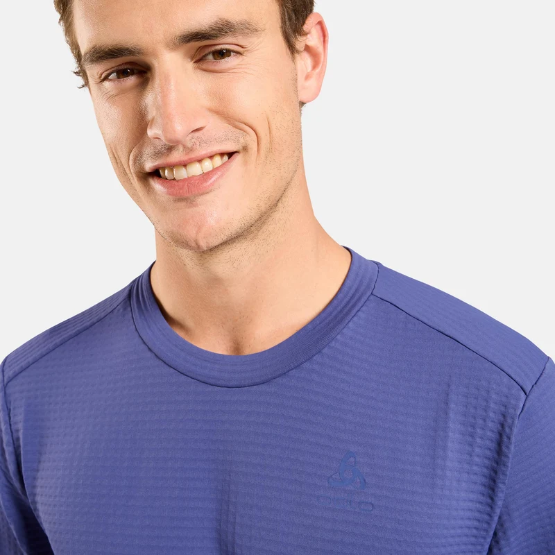 Essential Thermal Midlayer Laufshirt Herren - blau