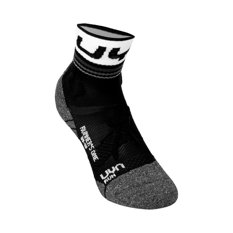 Runner's One Short Laufsocken Damen-Schwarz,Weiß