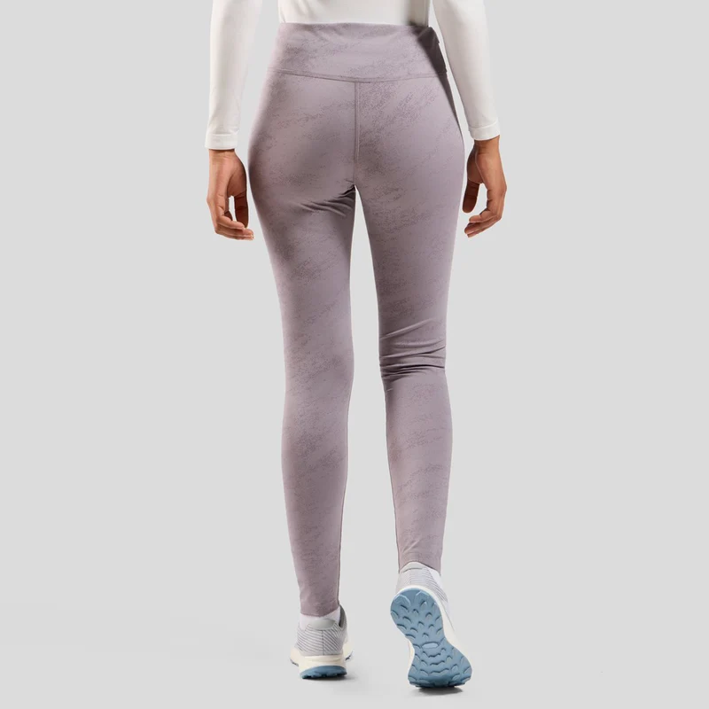 Zeroweight Print Reflective Lauftight Damen-Grau