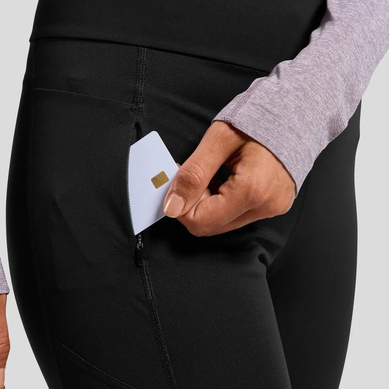 Zeroweight Warm Lauftight Damen-Schwarz