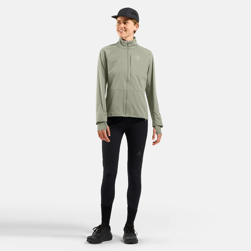 Zeroweight Pro Warm Laufjacke Damen-Oliv