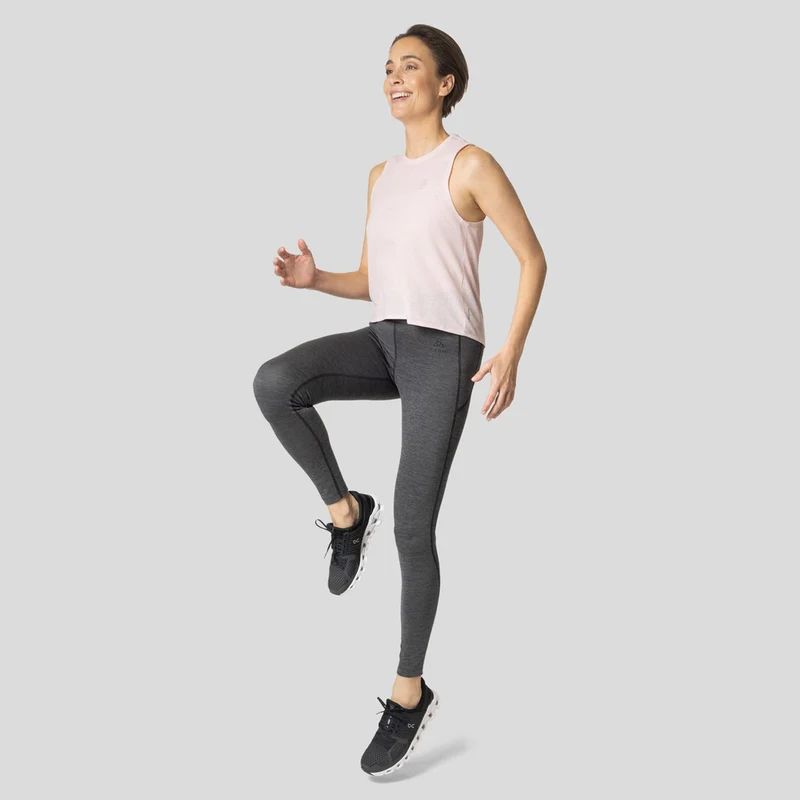 Active 365 Melange Lauftight Damen-Schwarz