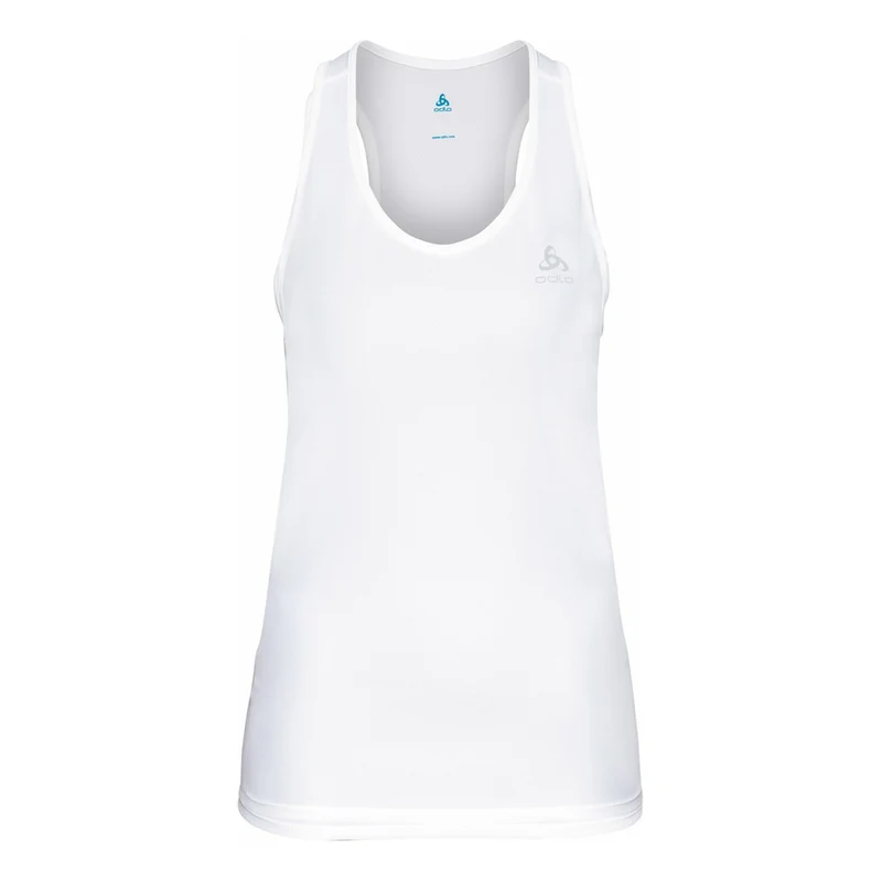 Crew Neck Essential Laufshirt Damen-Weiß