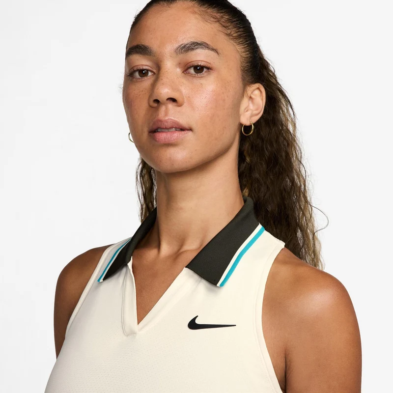 Court Dri-FIT Slam Tank-Top Damen-Creme,Braun