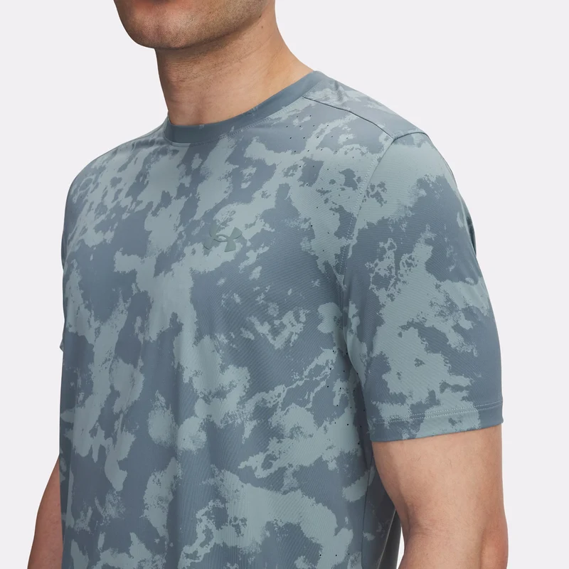 Launch Elite Print Laufshirt Herren-Petrol,Blaugrau