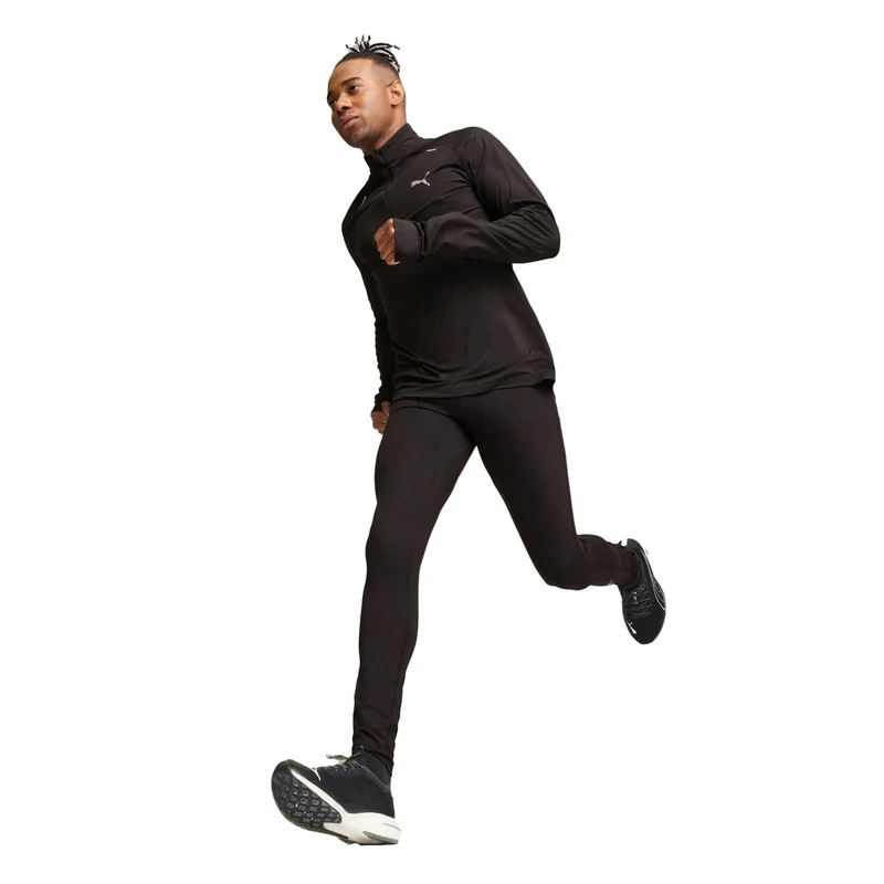 Favorites Brushed Lauftight Herren-Schwarz,Silber