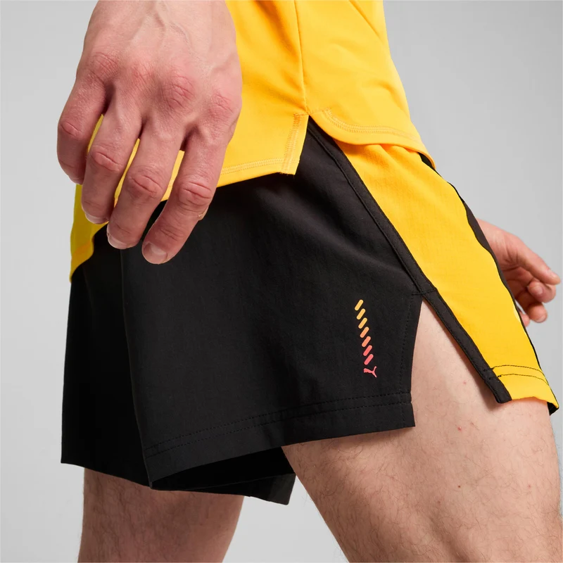 Ultraweave Velocity 5in Laufshorts Herren-Schwarz,Orange
