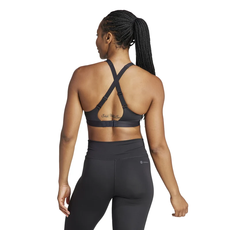 Training High Support Sport-BH Damen - schwarz