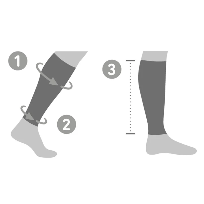 Sports Compression Lower Leg (x-long) Sleeve-Blau