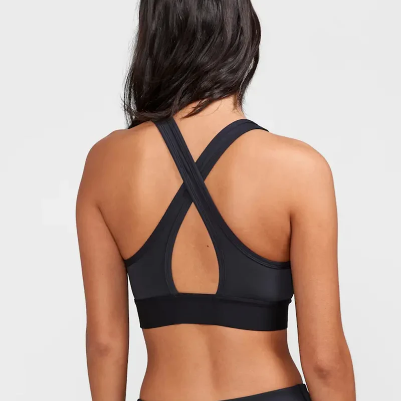 Core Traing Padded Sport-BH Damen-Schwarz