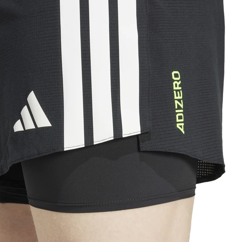 Adizero 2in1 Laufshorts Herren-Schwarz,Weiß
