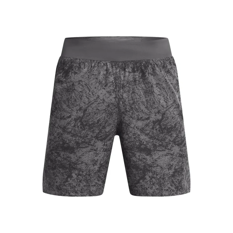 Launch Pro 7in Printed Laufshorts Herren-Grau,Grün