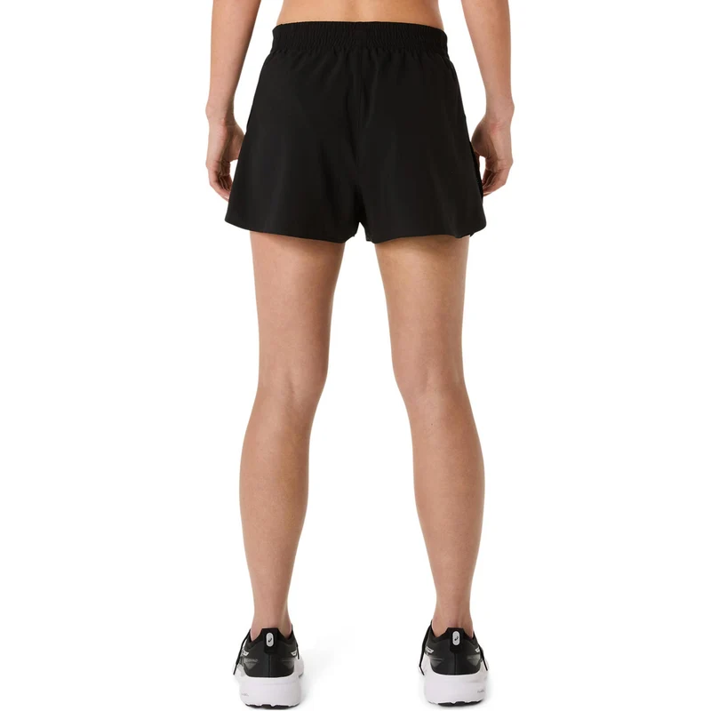 Core Split Laufshorts Damen-Schwarz