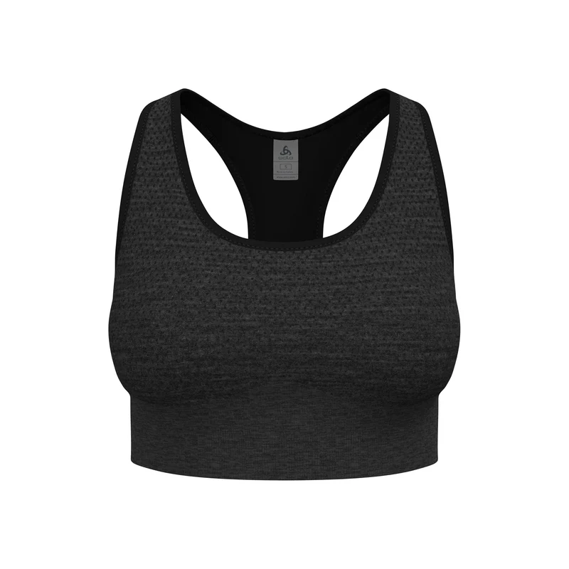 Seamless Medium Padded Sport Sport-BH Damen - schwarz