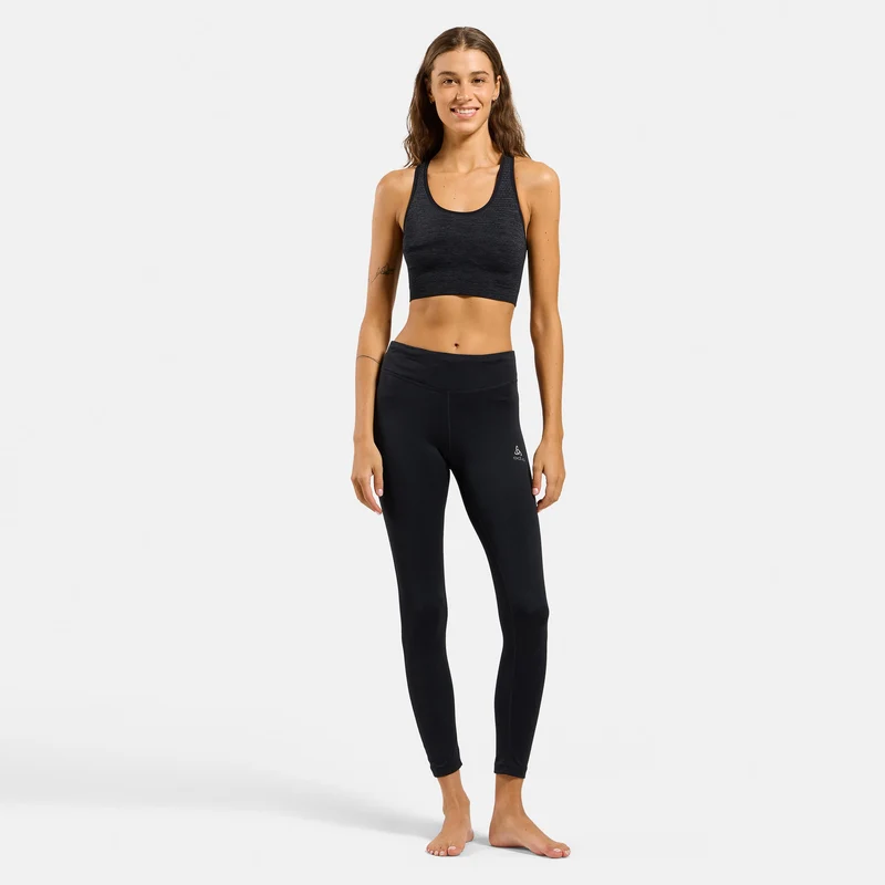 Seamless Medium Padded Sport Sport-BH Damen - schwarz