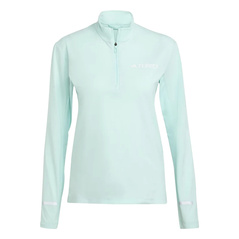 Terrex XPR Half-Zip Laufshirt Damen-Türkis
