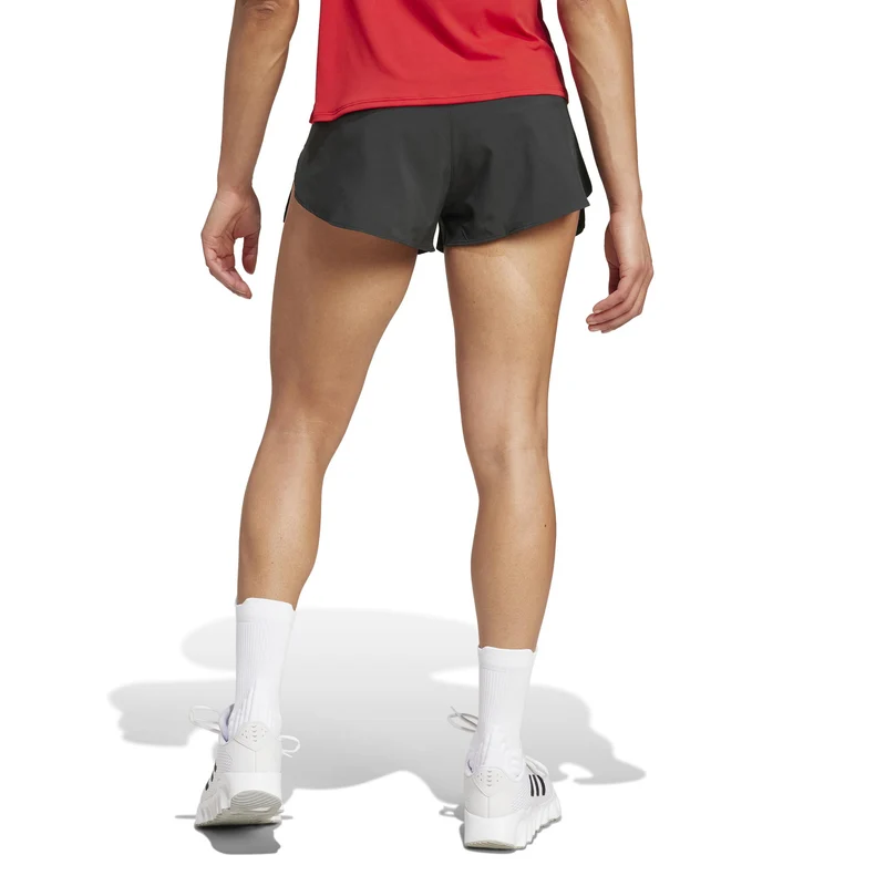 Adizero Essentials Split Laufshorts Damen-Schwarz