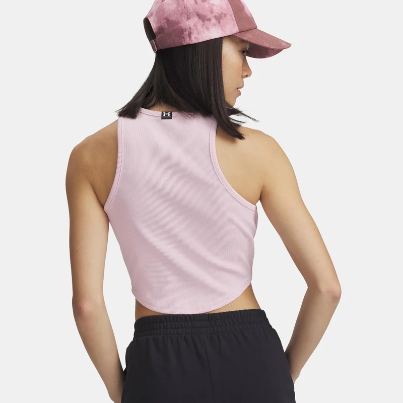 Rival Rib Tank-Top Damen-pink