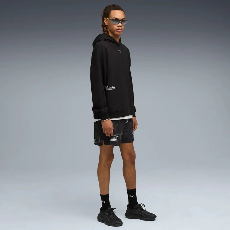 Run Club Hoody-Schwarz
