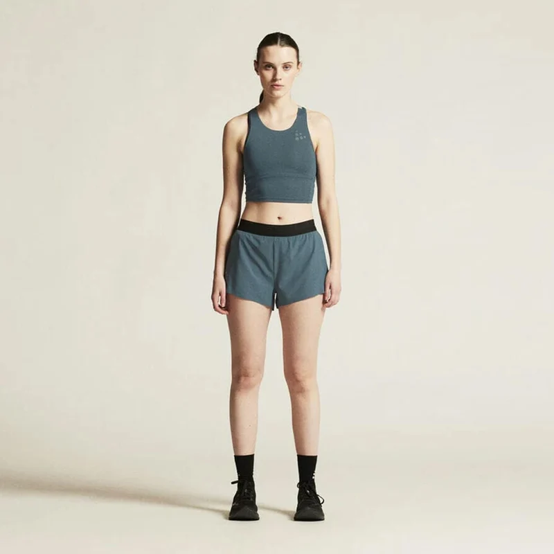 Pro Hypervent Split 2 Laufshorts Damen-Blau