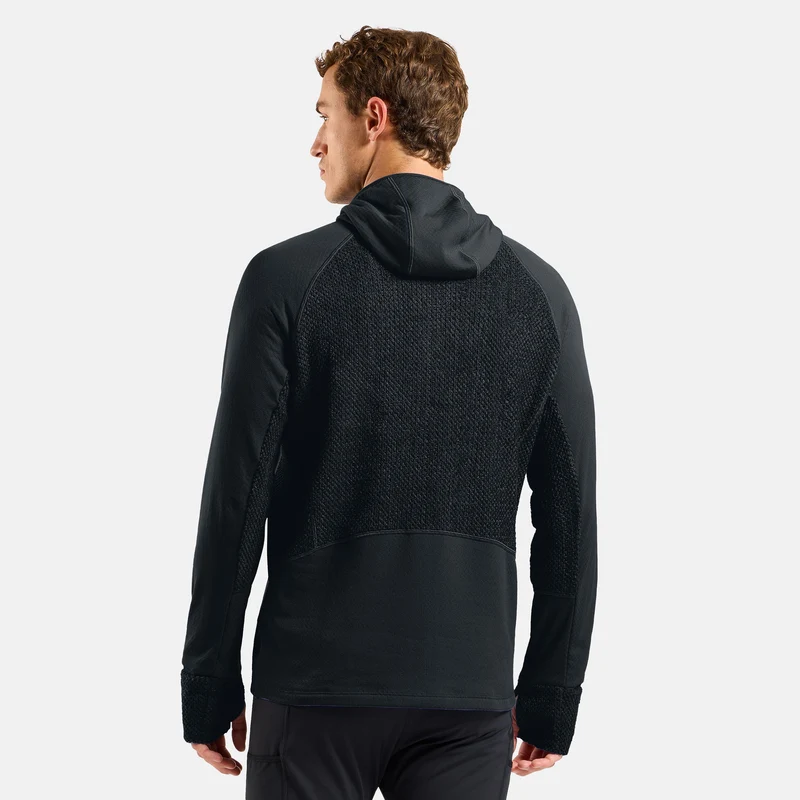 X-Alp Midlayer Laufshirt Herren - schwarz