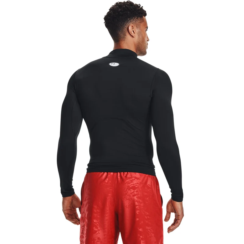 Heatgear Comp Mock Longsleeve Herren-Schwarz