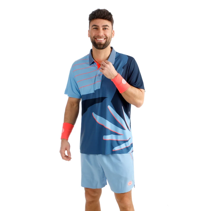 Hey Laguna Polo Herren-blau, koralle