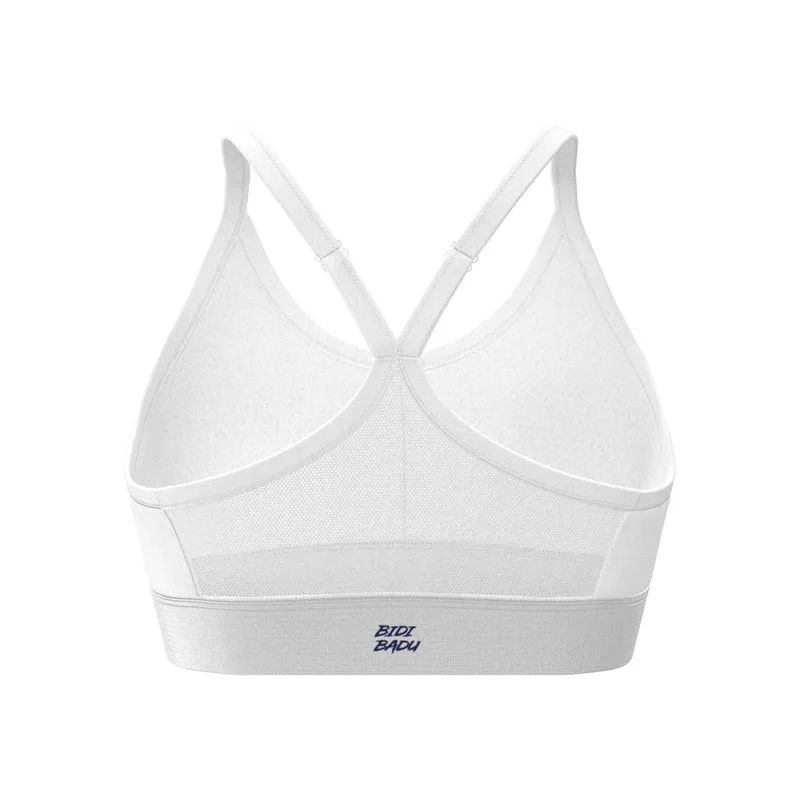 Crew Low Support Strappy Sport-BH Damen-Weiß