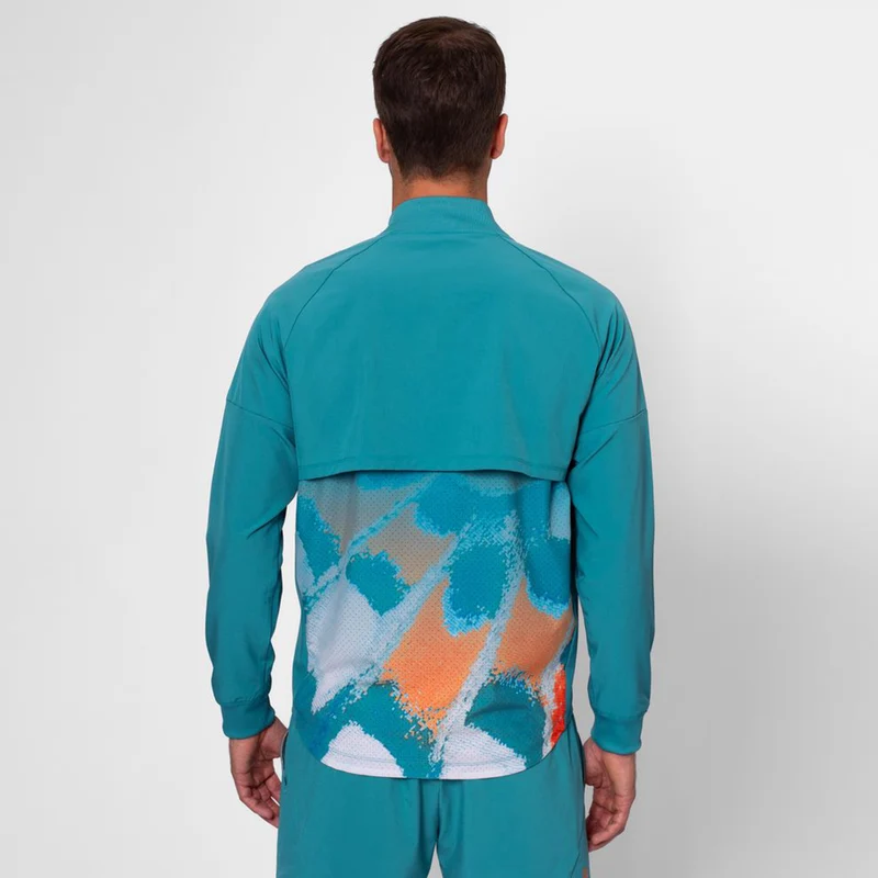 Melbourne 2025 Printed Trainingsjacke Herren-Petrol