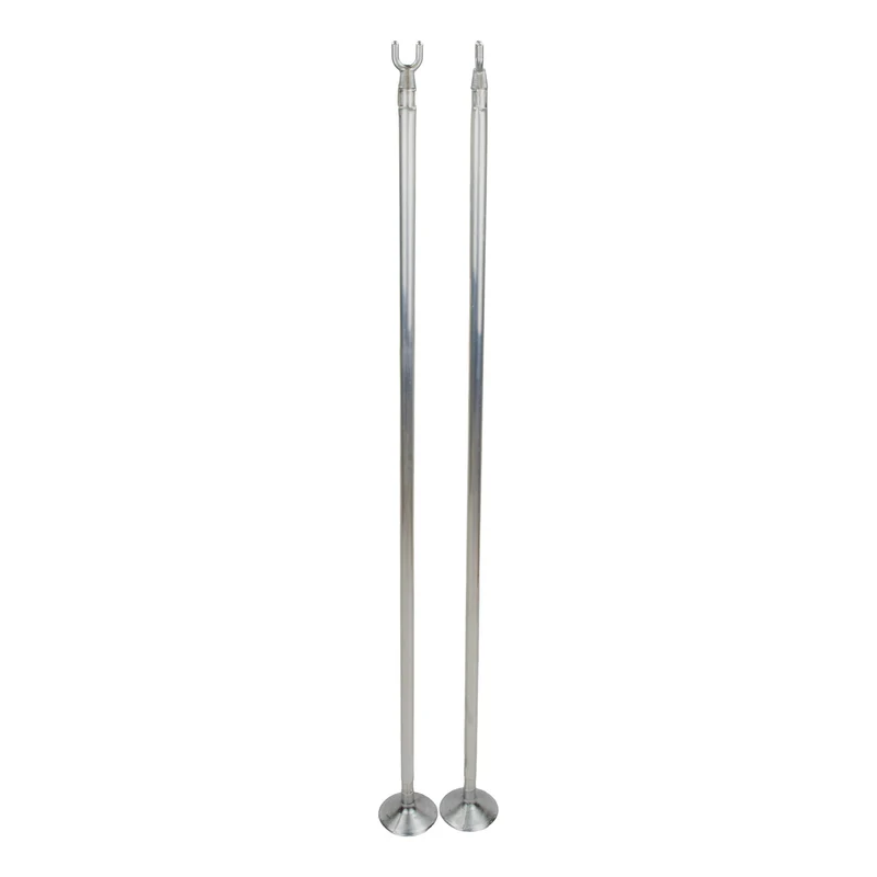Single-Stangen Im Doppelpack,Aluminium-Silber