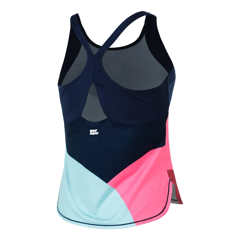Bubble Tank-Top Damen-Dunkelblau,Türkis
