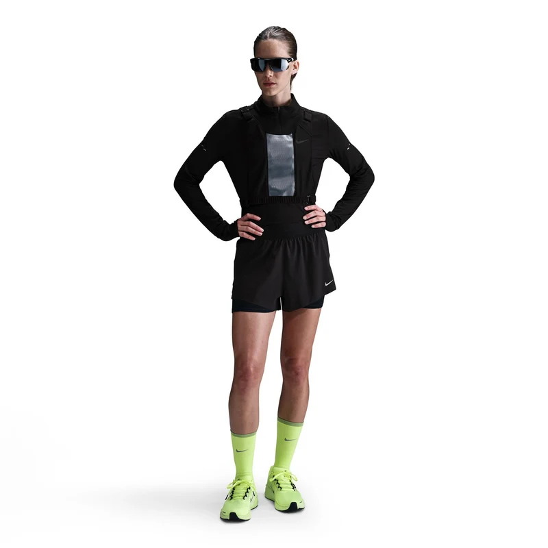 Swift 2in1 Laufshorts Damen - schwarz