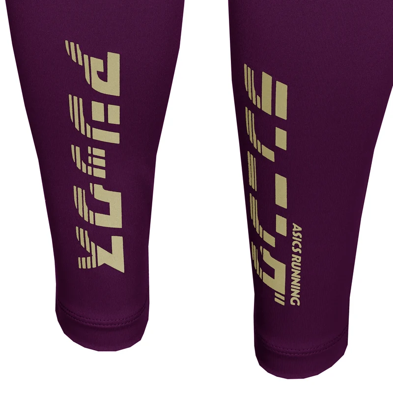 Katakana Crop Tight Damen-Lila
