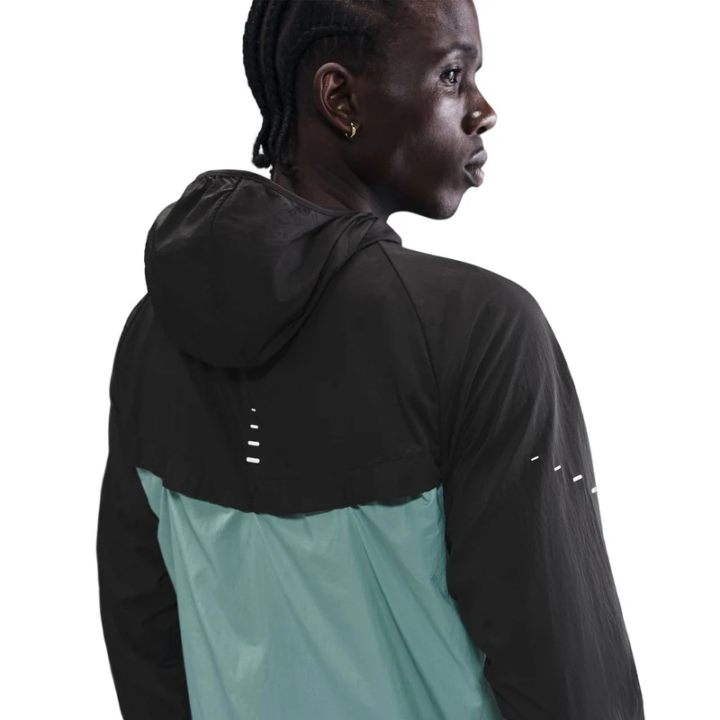 Stride Laufjacke Herren - schwarz, türkis