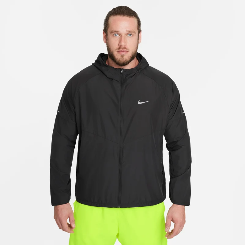 Miler Laufjacke Herren - schwarz, silber