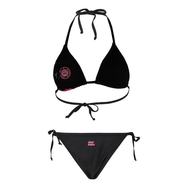 Riana Tech Bikini Damen-Schwarz