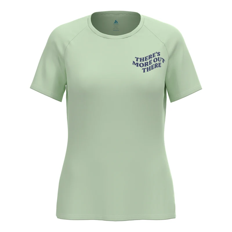Essential Print Laufshirt Damen-Mint